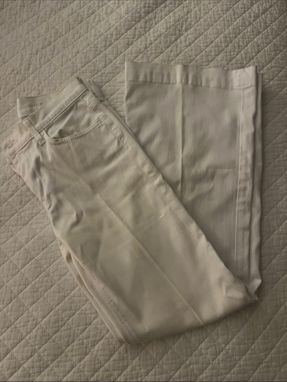Ginger - Flare Leg White Jean